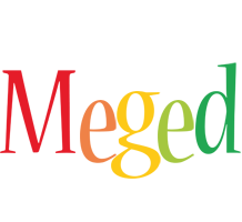 Meged birthday logo