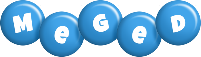 Meged candy-blue logo