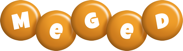 Meged candy-orange logo