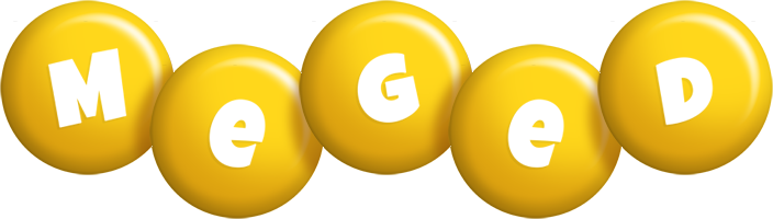 Meged candy-yellow logo