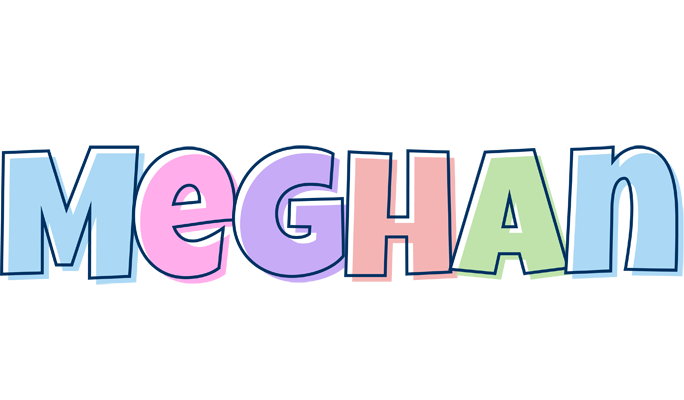 Meghan pastel logo