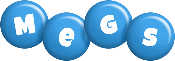 Megs candy-blue logo