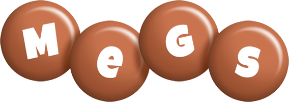 Megs candy-brown logo