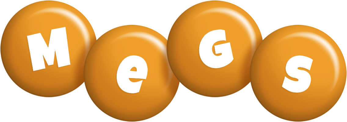 Megs candy-orange logo