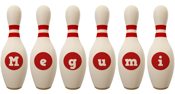 Megumi bowling-pin logo