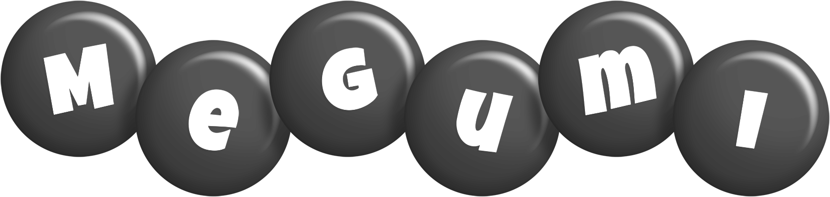 Megumi candy-black logo