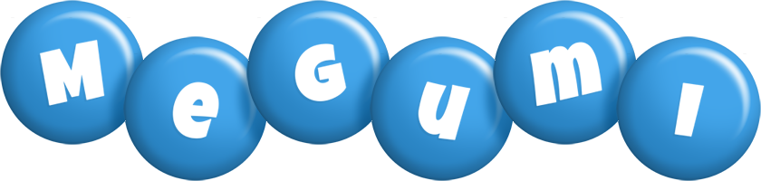 Megumi candy-blue logo