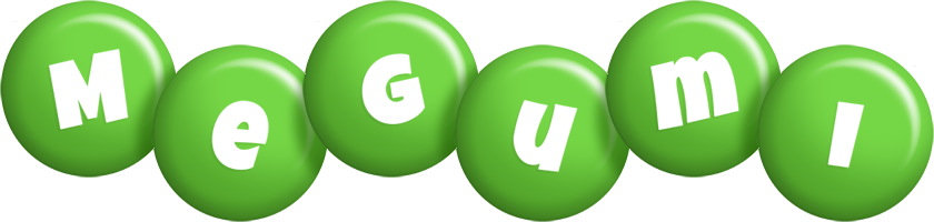 Megumi candy-green logo