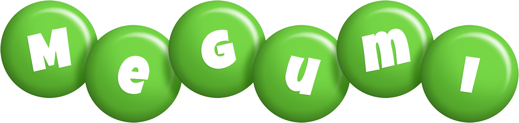 Megumi candy-green logo