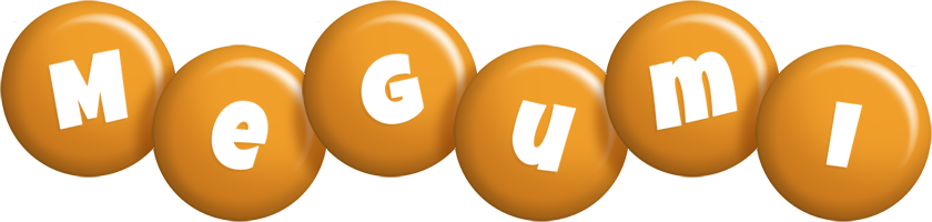 Megumi candy-orange logo