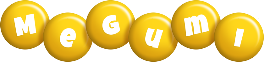 Megumi candy-yellow logo