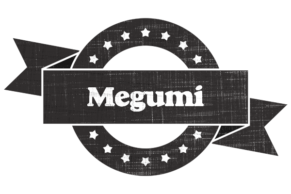 Megumi grunge logo