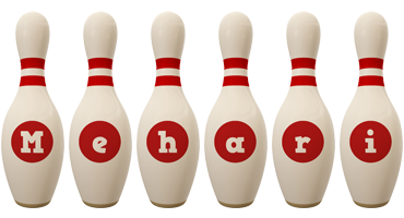 Mehari bowling-pin logo