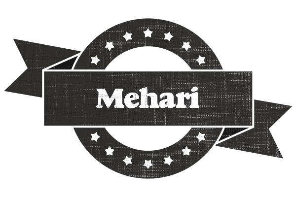 Mehari grunge logo