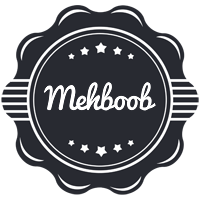 Mehboob badge logo