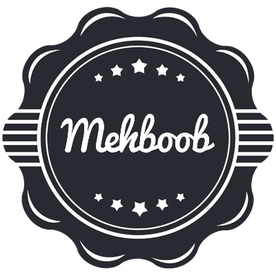 Mehboob badge logo