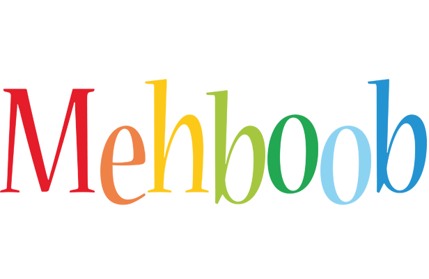 Mehboob birthday logo