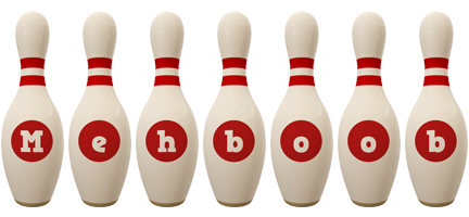 Mehboob bowling-pin logo