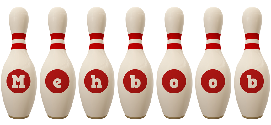 Mehboob bowling-pin logo
