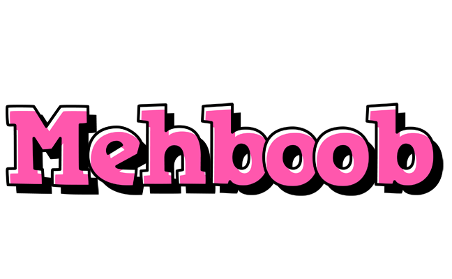 Mehboob girlish logo