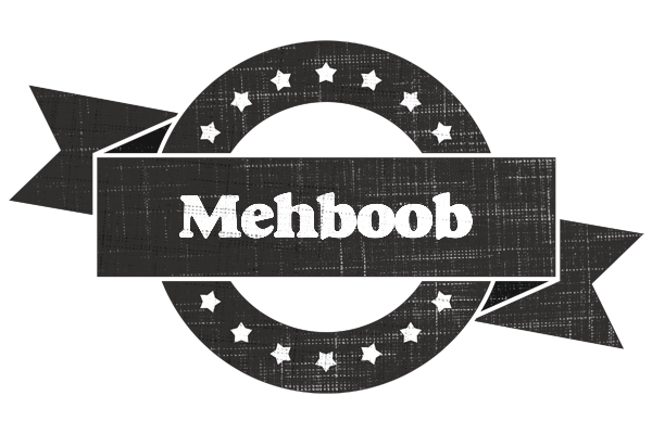 Mehboob grunge logo