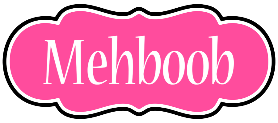Mehboob invitation logo