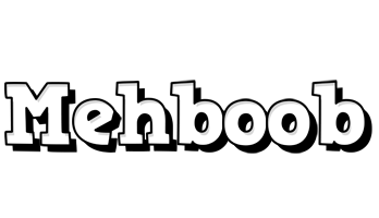 Mehboob snowing logo