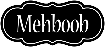 Mehboob welcome logo