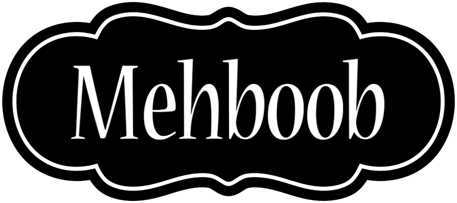 Mehboob welcome logo