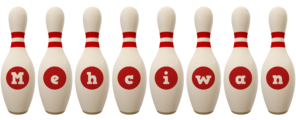 Mehciwan bowling-pin logo
