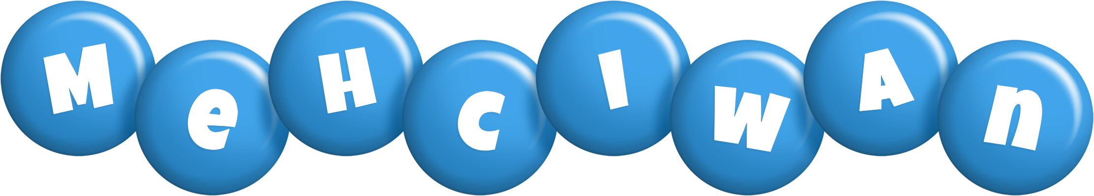 Mehciwan candy-blue logo