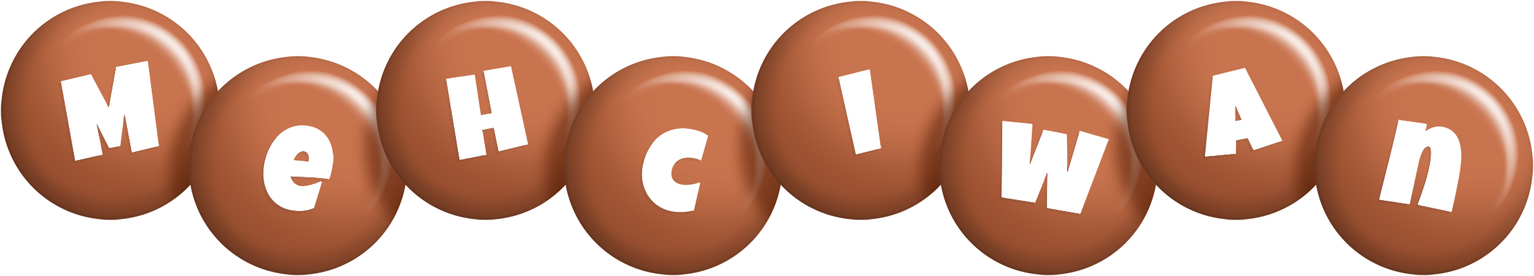 Mehciwan candy-brown logo