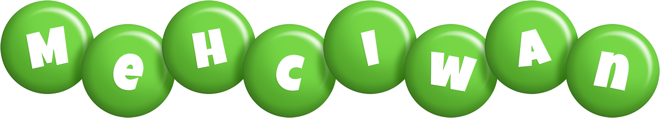 Mehciwan candy-green logo