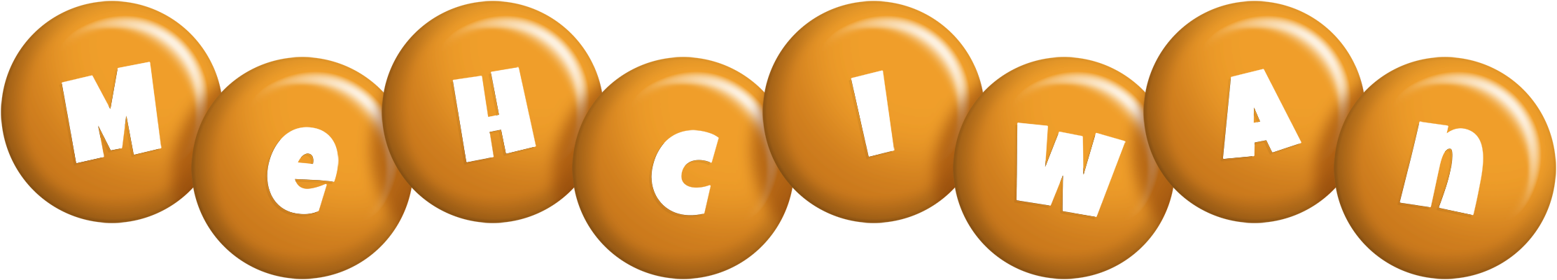 Mehciwan candy-orange logo