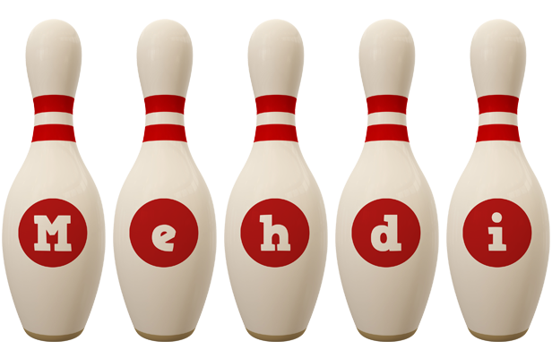Mehdi bowling-pin logo