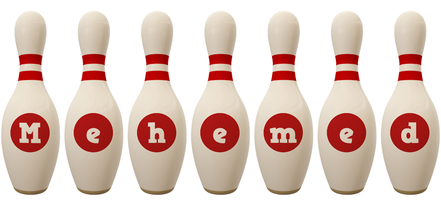 Mehemed bowling-pin logo