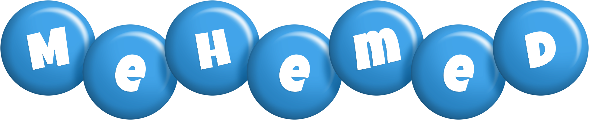Mehemed candy-blue logo