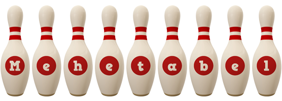 Mehetabel bowling-pin logo