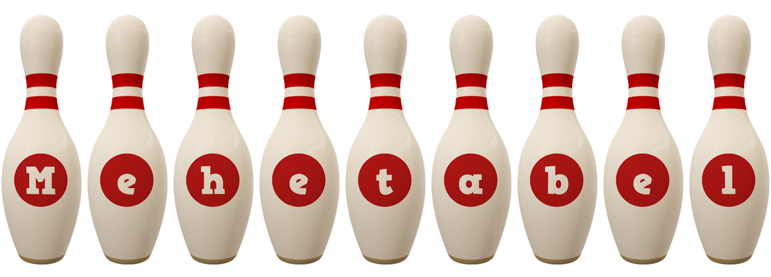 Mehetabel bowling-pin logo