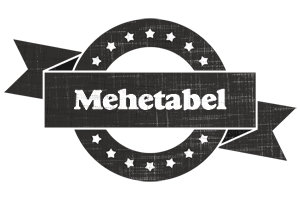 Mehetabel grunge logo