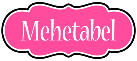 Mehetabel invitation logo