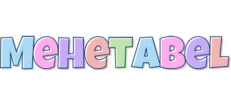 Mehetabel pastel logo