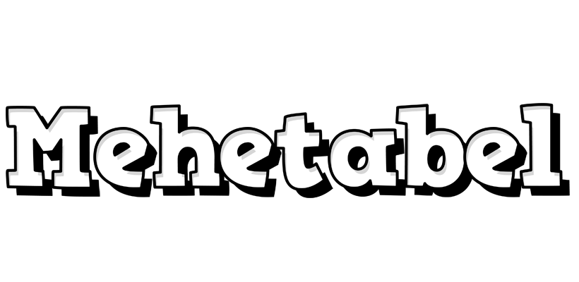 Mehetabel snowing logo