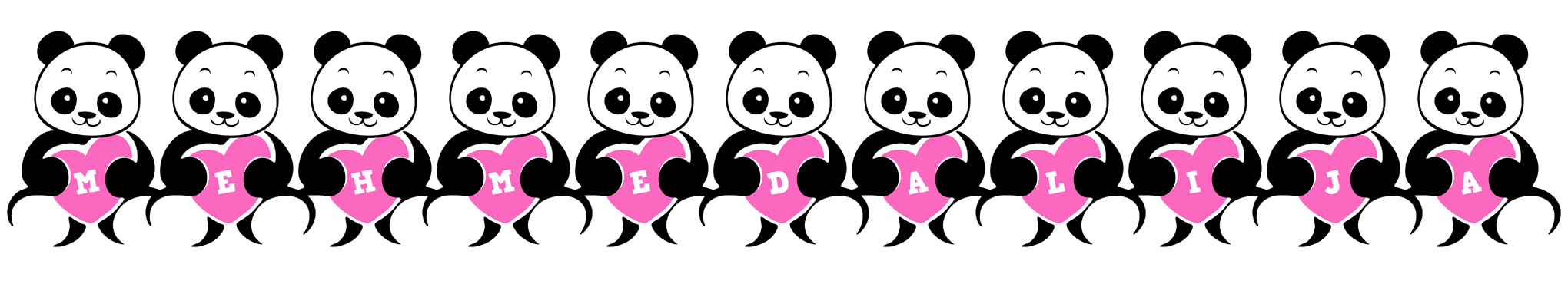 Mehmedalija love-panda logo