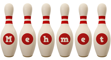 Mehmet bowling-pin logo