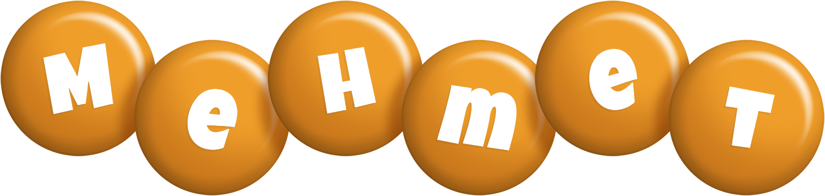 Mehmet candy-orange logo
