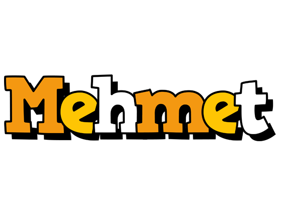 Mehmet cartoon logo