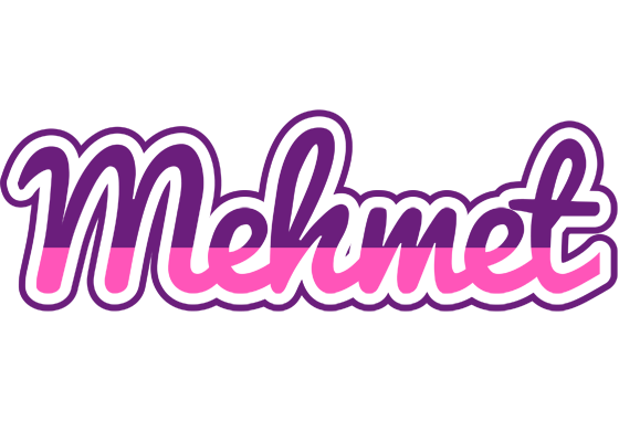 Mehmet cheerful logo
