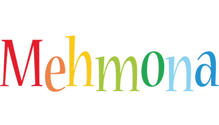 Mehmona birthday logo