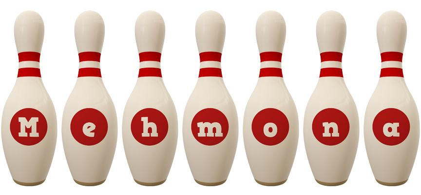Mehmona bowling-pin logo